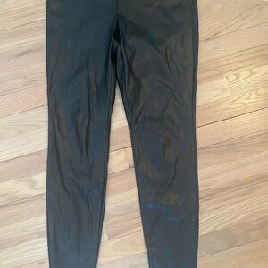 J Crew Women’s Pleather Pants NWOT Size XS straight leg elastic waist